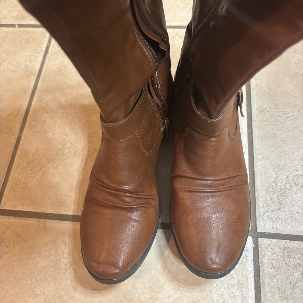 Rampage Tan Over the Knee Women’s Boots - Picture 4 of 5